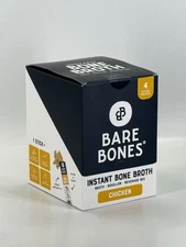 Box of 8 - Bare Bones Instant Bone Broth | Chicken | 4 Count Packs