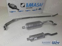 Imasaf Auspuffanlage Komplett für Opel Rekord C + Coupe+Caravan 1.5 + 1.7 + 1.9