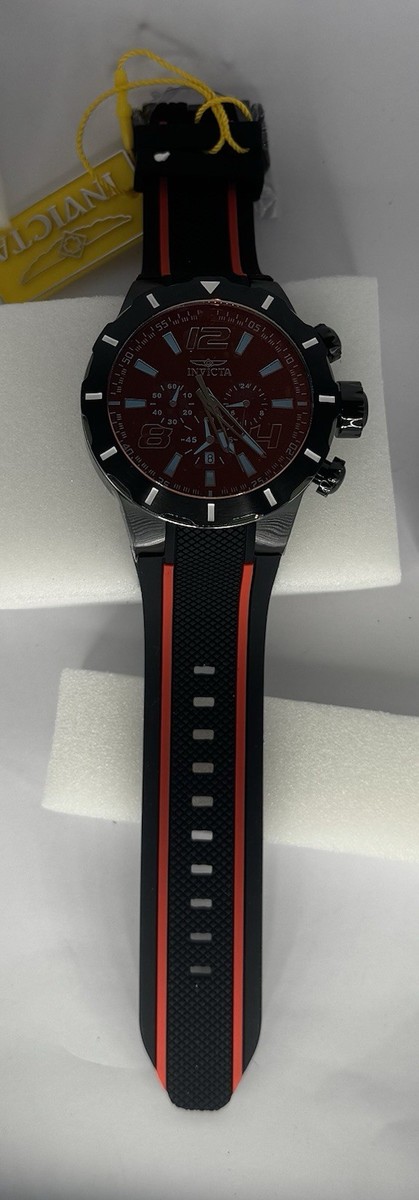 Invicta S1 Rally Overdrive 34883 Mens Watch Red Dial Black  display picture 3