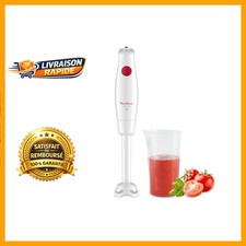 Pied Mixeur Moulinex 350W Antiéclaboussures avec Poignée Ergonomique - Blanc