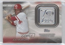 2021 Topps 70th Anniversary Manufactured Logo Joe Morgan #70LP-JM Patch HOF 0l2
