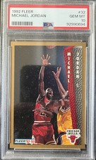 1992-93 Fleer Basketball #32 Michael Jordan HOF GOAT Bulls PSA 10 GEM MINT