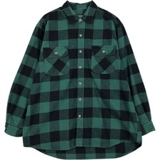 Used FIELD AND STREAM Buffalo Check Long-Sleeve Flannel Check Shirt Men's XL...