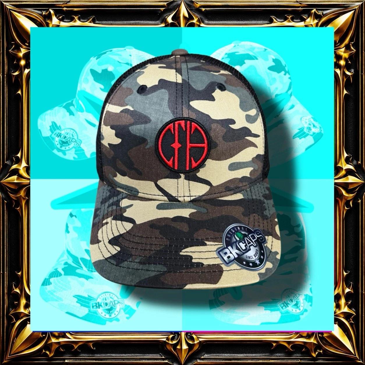 PANTERA ARLINGTON 1981 🇯🇵 CAMO TRUCKER HAT🇯🇵 ORIGINAL SNAPBACK CAP 🇺🇸