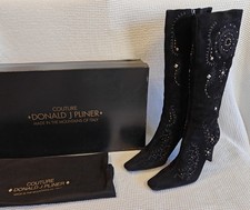 Donald Pliner Couture Leeansp Black Suede Stu...