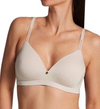NWT Maidenform Womens Everyday Luxe Wireless T-Shirt Bra DM2402 Beige Bisque 34C