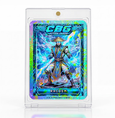 CBG - Raiden ( Mortal Kombat ) Holo Trading Card Fan Made Print *MINT*  #1-9
