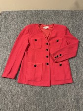 St John Pink Fuchsia Woman  s Jacket Size: 12