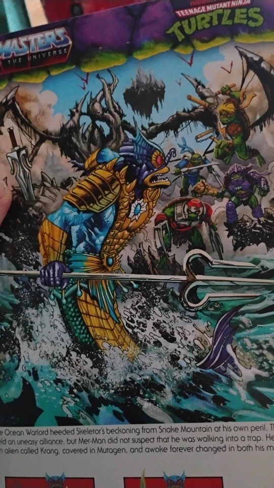Turtles of Grayskull Mer-man MOTU leitura - Imagem 2 de 2