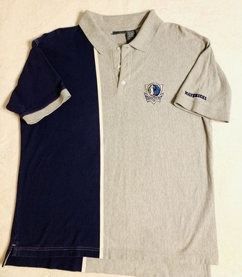 Active Mavericks Shirt XL Gray And Blue Short Sleeve Very Nice Shirt!