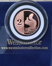 2023 Proof 2p Two Pence Red Squirrel Coin Royal Mint - Privy Mark