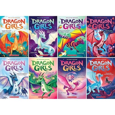 Dragon Girls Complete Set (Books #1  #8) by Maddy Mara   Featuring Azmin...