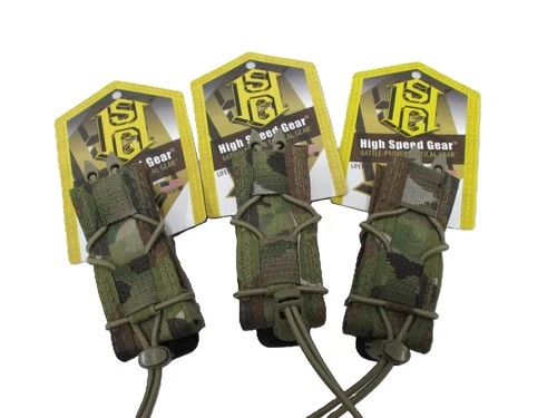 LOT OF (3) HIGH SPEED GEAR MULTICAM PISTOL MAG POUCH SINGLE MAGAZINE TACO MOLLE