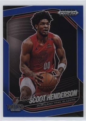 2024-25 Panini Prizm Black Blue Prizm 141/199 Scoot Henderson #13 1yj