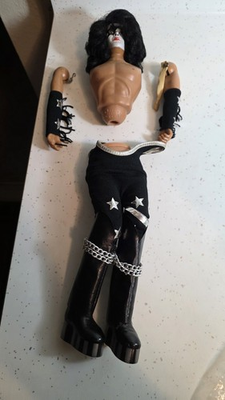 #ad VINTAGE ORIGINAL 1977 MEGO KISS DOLL PAUL STANLEY PARTS $89.99