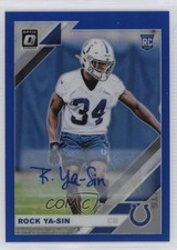 2019 Panini Donruss Optic Rookies Blue Prizm /75 Rock Ya-Sin #116 Auto 13c1