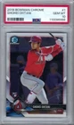 2018 SHOHEI OHTANI BOWMAN CHROME ROOKIE CARD #1 GEM MINT PSA 10.