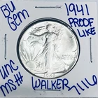 1941 BU UNCIRCULATED LIBERTY WALKING SILVER HALF DOLLAR AUTHENTIC U.S. MINT 7116