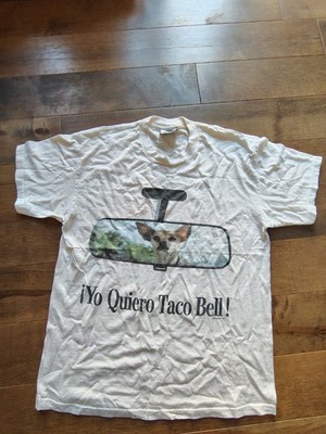 Taco Bell Vintage Promo Shirt 1998 Yo Quiero Taco Bell Dog T-shirt mens sz L