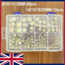 8/10/11/12MM-20pcs, 14/15/18/20MM-10pcs, Zinc Plated Engine Blocks Cup Core Plug