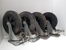 Replacement Wheelie bin Wheels Castors Standard Set of four fit 1100 660 200 mm
