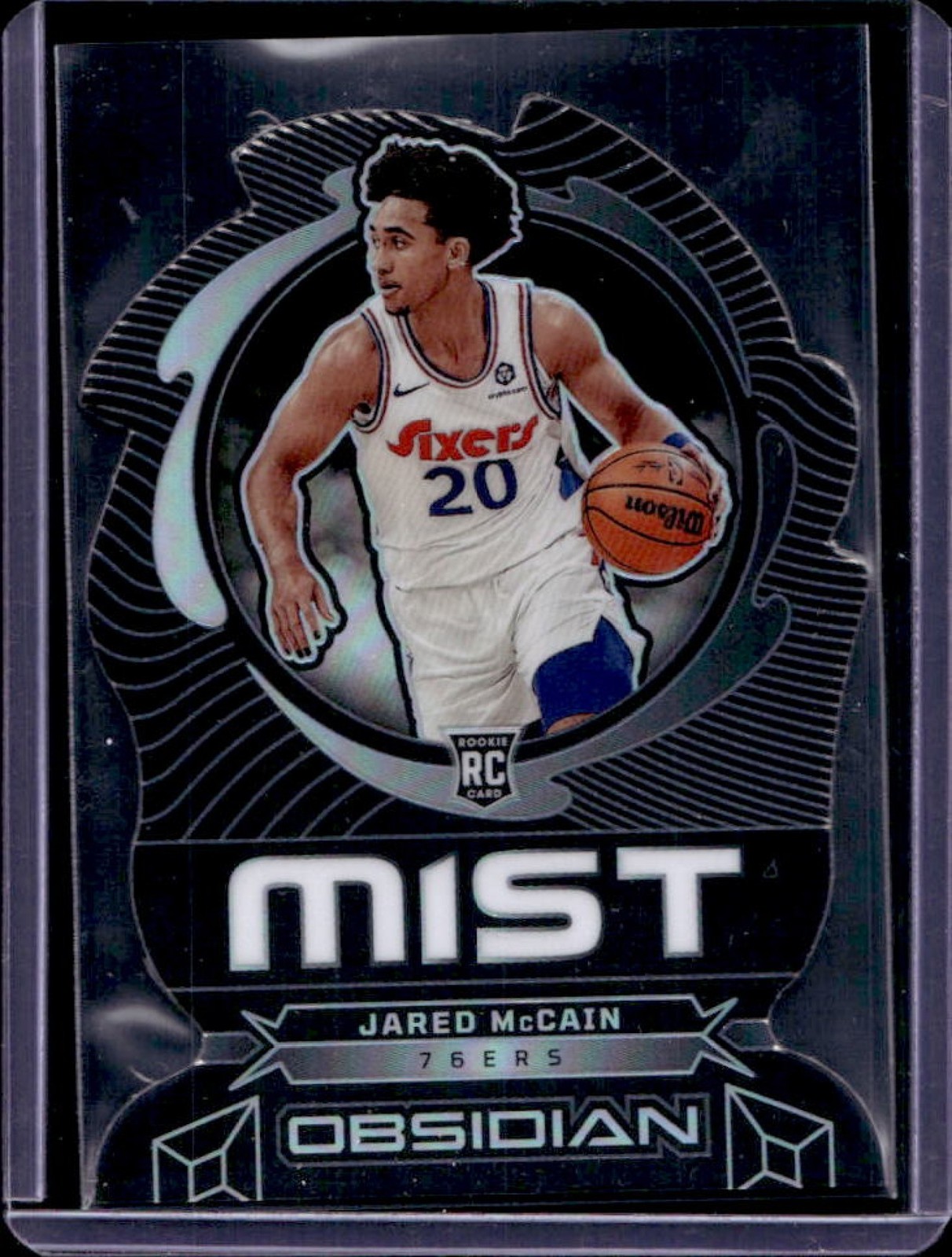 2024-25 Obsidian Jared McCain Mist RC Rookie #12 76ers
