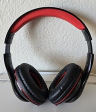   iHome iB90 Wireless Bluetooth Headphones Black Red - Tested  Working Great