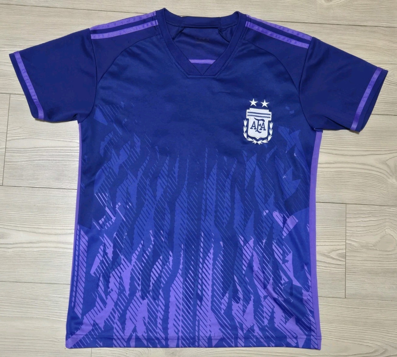 Argentina Shirt Vista Purple Soccer Jersey T-Shirt Mens Medium Messi #10 Shein