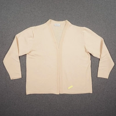 PETER HAHN Damen open Cardigan Gr. 40 beige / creme Feinstrick pure Tasmanian Wo - Bild 1 von 4