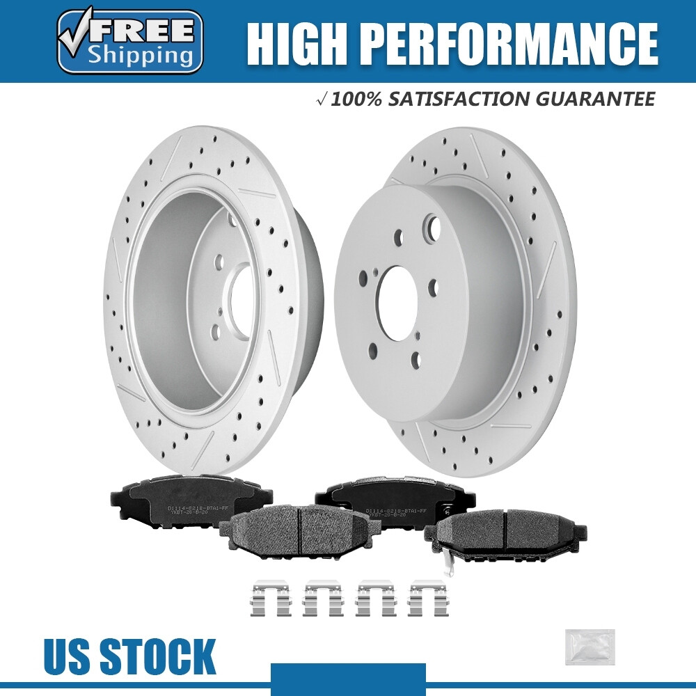 Rear Disc Rotors and Ceramic Brake Pads for Subaru Forester Impreza XV