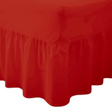 Extra Deep Fitted Valance Sheet 100% Polycotton Sing ,Double, King, Super King