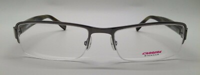 Carrera CA 7423 Gunmetal Tortoise IDS Eyeglasses Frame 56-18-135 Semi Rimless RX