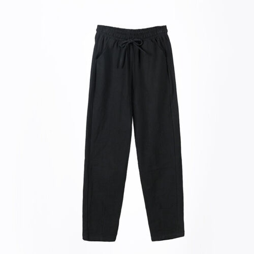 Slim Fit Light Joggers Unisex with Pockets Casual Lounge Pants Elastic Waist - Picture 4 of 7