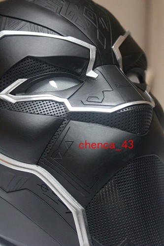 Black Panther T'Challa Cosplay Casco Máscara Marvel Superhéroe Halloween Fiesta Utilería - Imagen 5 de 10