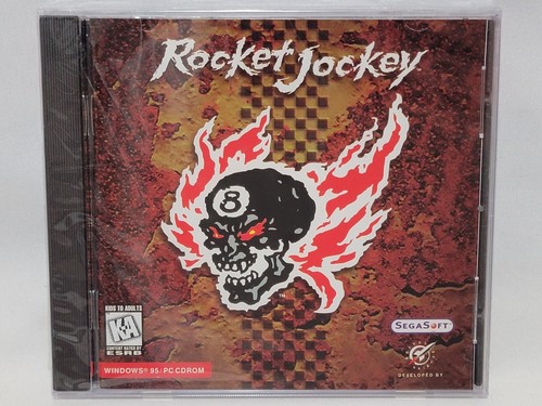 NEW Rocket Jockey PC CD-ROM Game SEALED Sega Soft 1996 Dick Dale Music US NTSC - Picture 1 of 12