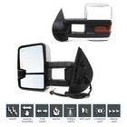 Towing Mirrors Power Heated For 2007-2013 Chevy Suburban 1500 2500 LH RH Chrome