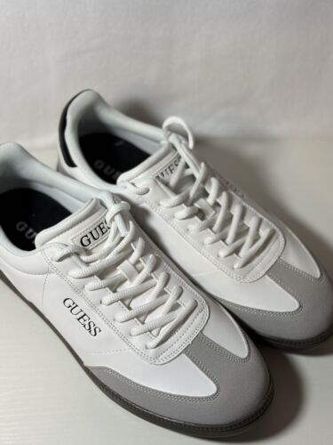 New Guess Men’s S 10.5 Bazto Georges Marciano White & Gray Summer Sneakers