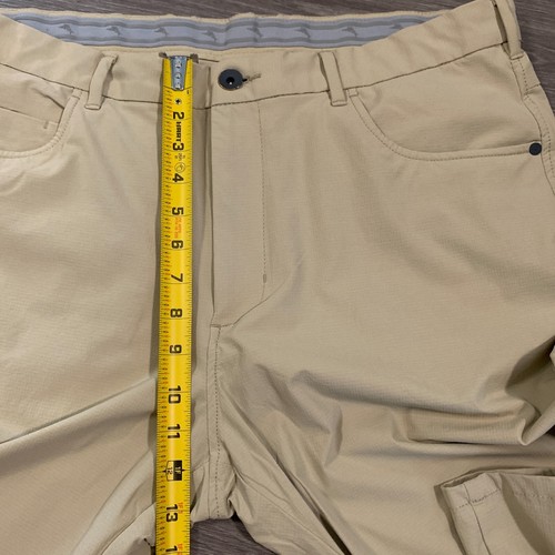 Tommy Bahama Performance Pants Mens 38x30 Beige Stretch Nylon Blend Tapered Golf - Picture 12 of 14