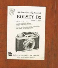 BOLSEY B2 INSTRUCTION BOOK/37917