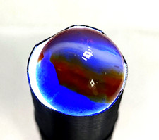 9 PELTIER MARBLE HYBRID RAINBO BLENDED SPIDERMAN BURNT COLORS .60" NM /- MX128
