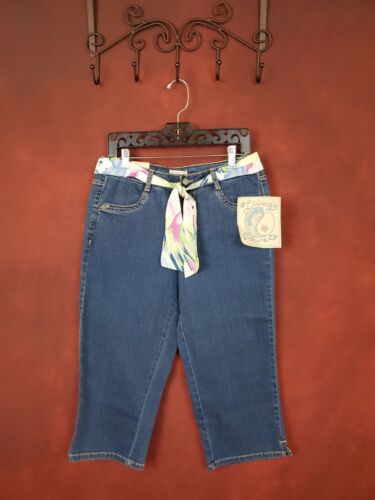 Living Planet Women's Stretchy Capri Crop Denim Jeans 8 NWT Casual Work Clothes