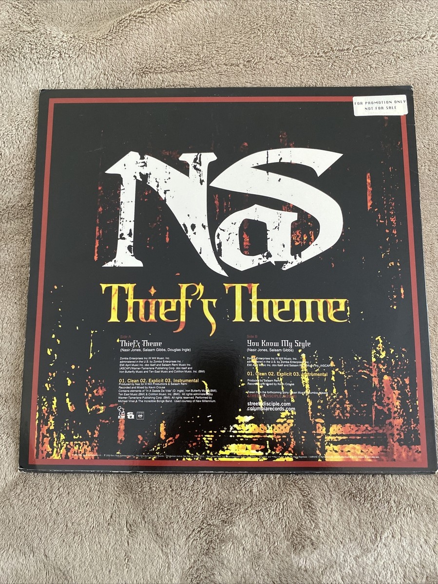 未使用 Nas - Thief's Theme / レコード, 12\" Nas ‎– Thief's Theme / You Know My Style - メルカリ