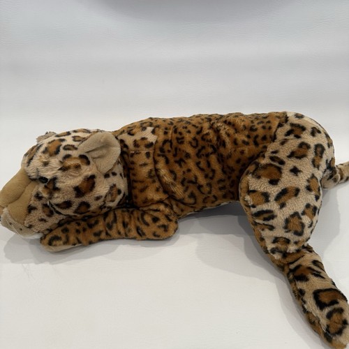E&J Classic Leopard Spotted Cat Laying Stuffed Animal Jungle Large Realistic - Picture 3 of 9