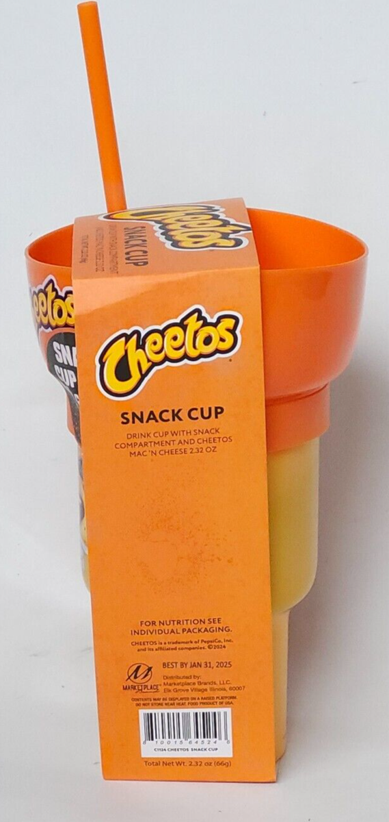 CHEETOS Drink Cup Snack Bowl & Straw Chester Cheetah RARE NEW Gag