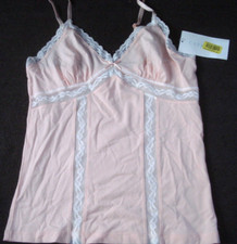 Cabernet Camisole Top Light Peach White Lace Size Small NEW