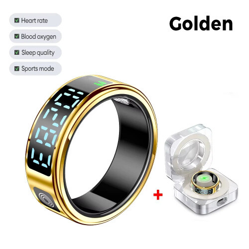 Smart Ring LED Display Bildschirm Herzfrequenz Blutmessung Multi Sportmodi - Bild 8 von 22