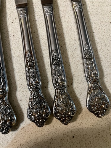 Versailles by MSI Japan Stainless 6.5" DINNER KNIFE Vintage Flatware Set of 6 - Picture 6 of 6