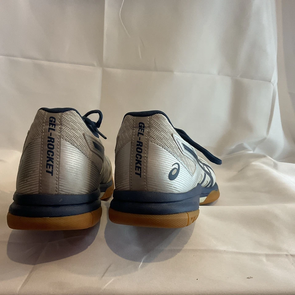 Zapatillas de Entrenamiento Asics Cuero y Sinético Talla 10.5 Gris y Azul Foto 2 de 4