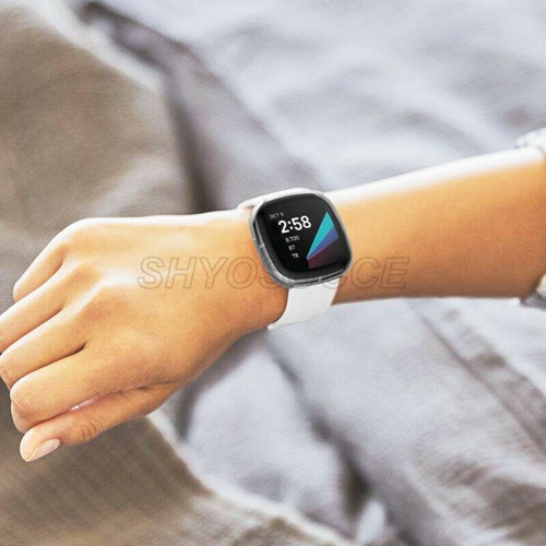 For Fitbit Versa 3 4 Sense Screen Protector Versa3 PC/TPU Case Shockproof Cover - Zdjęcie 50 z 178