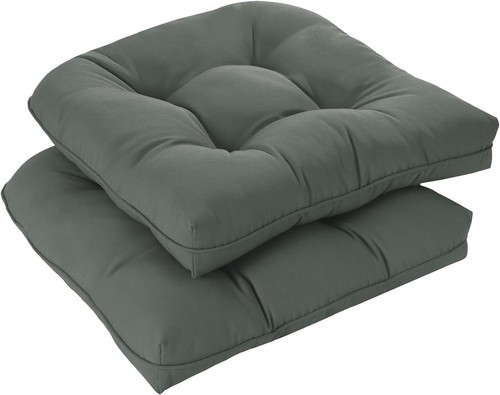 Outdoor Chair Cushions Set of 2for Patio Furniture,Waterproof Tufted Overstuffed - Picture 8 of 51